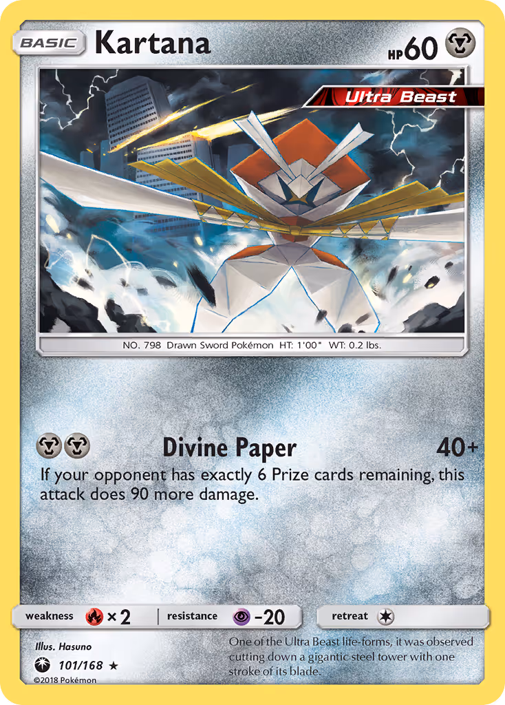 Kartana 101/168 Pokemon card