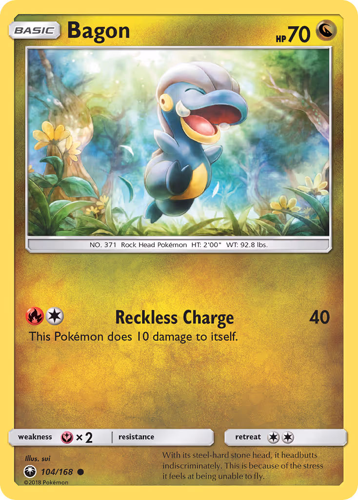 Bagon 104/168 Pokemon card