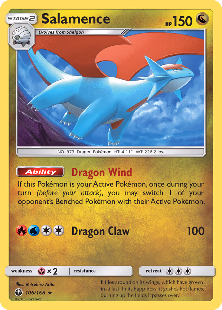 Salamence 106/168 Pokemon card