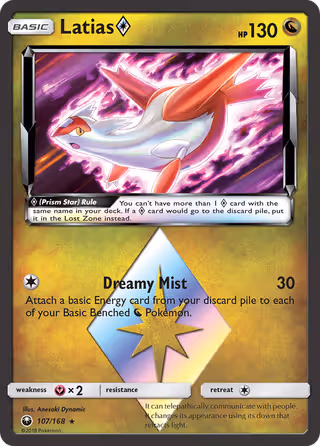 Latias ◇ 107/168 Pokemon card