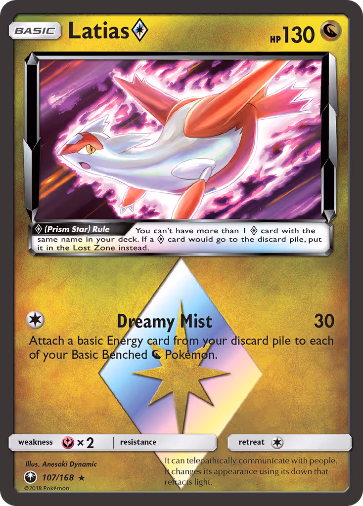 Latias ◇ 107/168 Pokemon card
