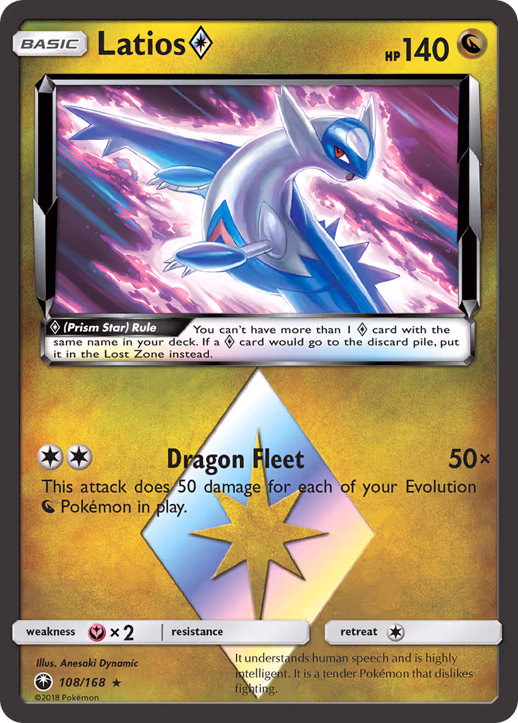 Latios ◇ 108/168 Pokemon card