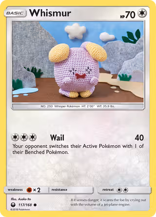 Whismur 117/168 Pokemon card