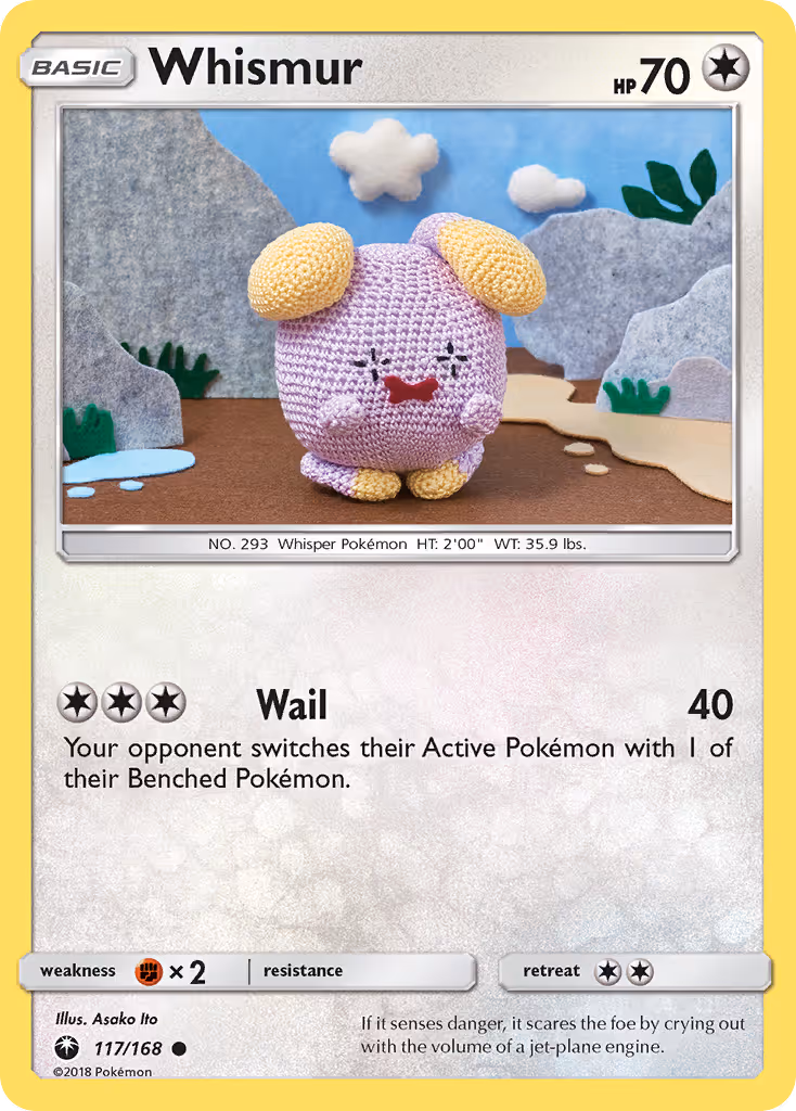 Whismur 117/168 Pokemon card
