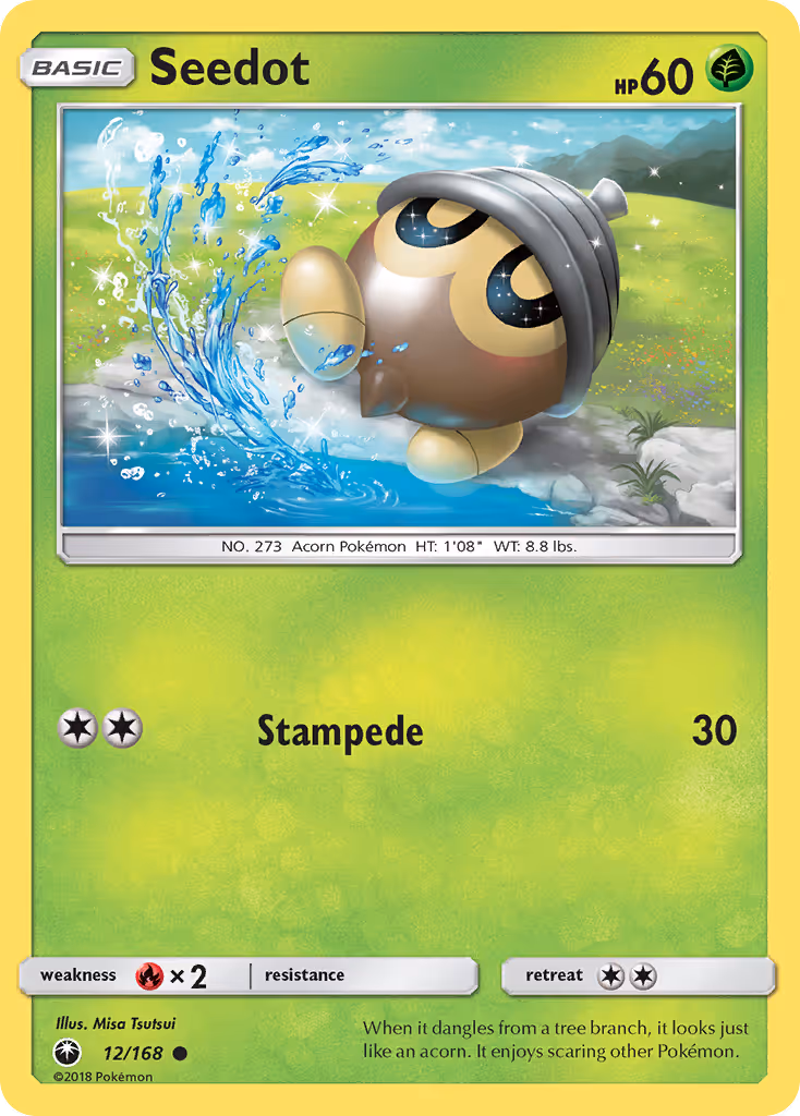 Seedot 12/168 Pokemon card