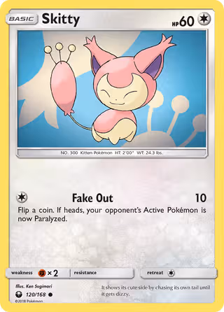 Skitty 120/168 Pokemon card