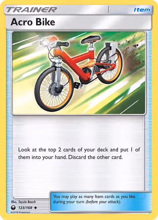 Acro Bike 123/168 Pokemon card