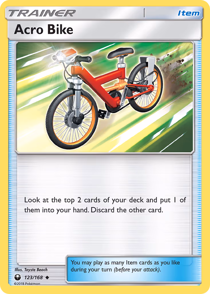 Acro Bike 123/168 Pokemon card