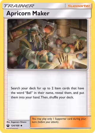 Apricorn Maker 124/168 Pokemon card