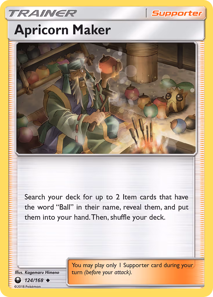 Apricorn Maker 124/168 Pokemon card