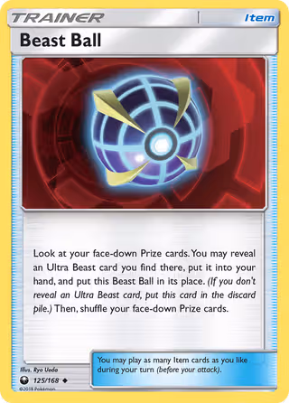 Beast Ball 125/168 Pokemon card