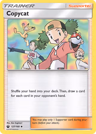 Copycat 127/168 Pokemon card
