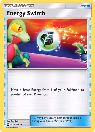 Energy Switch 129/168 Pokemon card