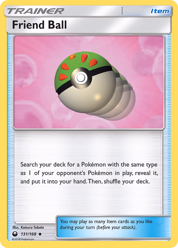 Friend Ball 131/168 Pokemon card