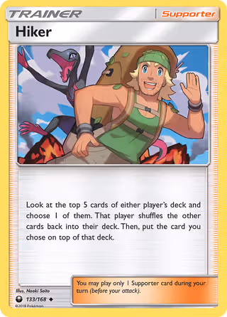 Hiker 133/168 Pokemon card