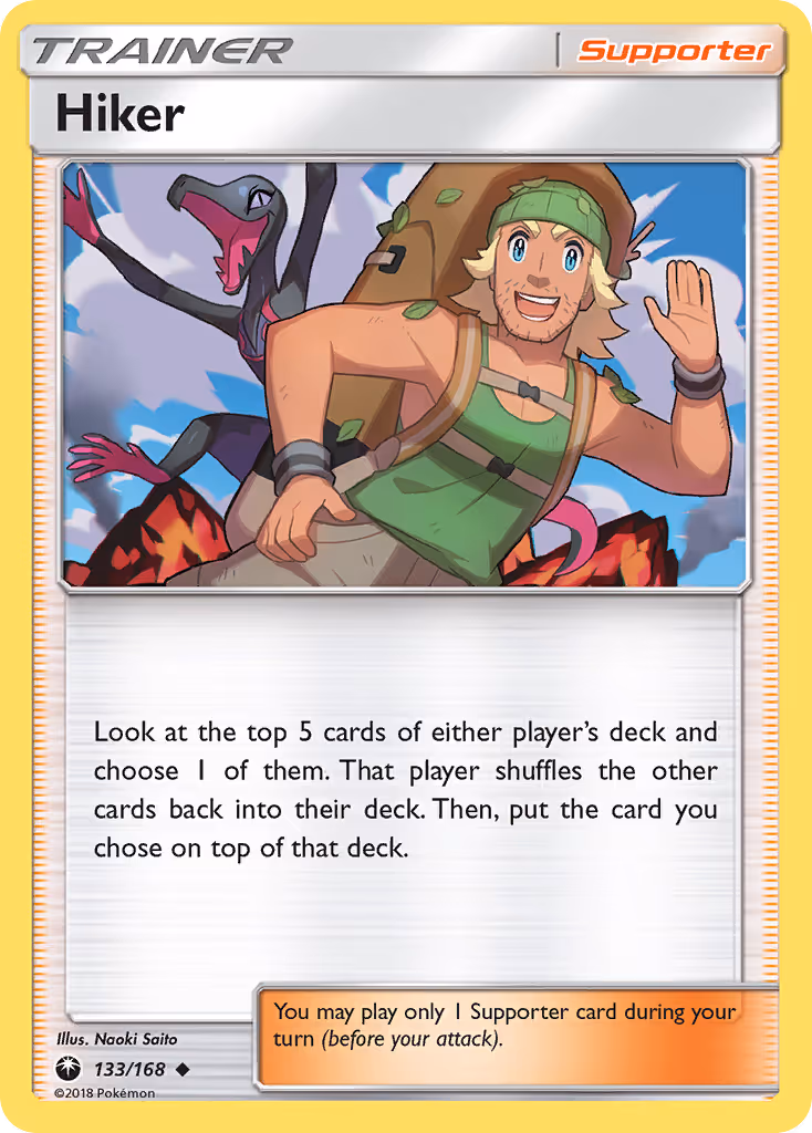 Hiker 133/168 Pokemon card