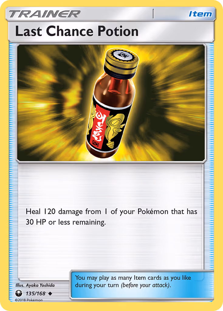 Last Chance Potion 135/168 Pokemon card