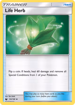 Life Herb 136/168 Pokemon card