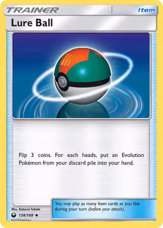 Lure Ball 138/168 Pokemon card