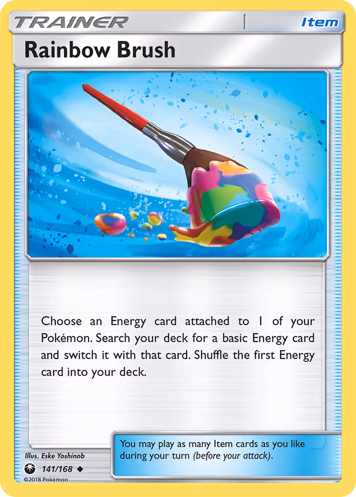 Rainbow Brush 141/168 Pokemon card