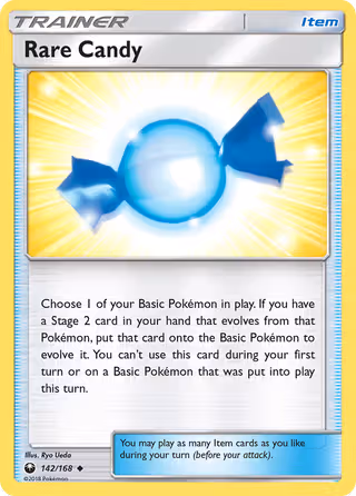 Rare Candy 142/168 Pokemon card