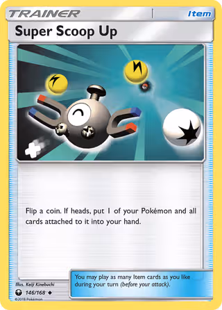 Super Scoop Up 146/168 Pokemon card