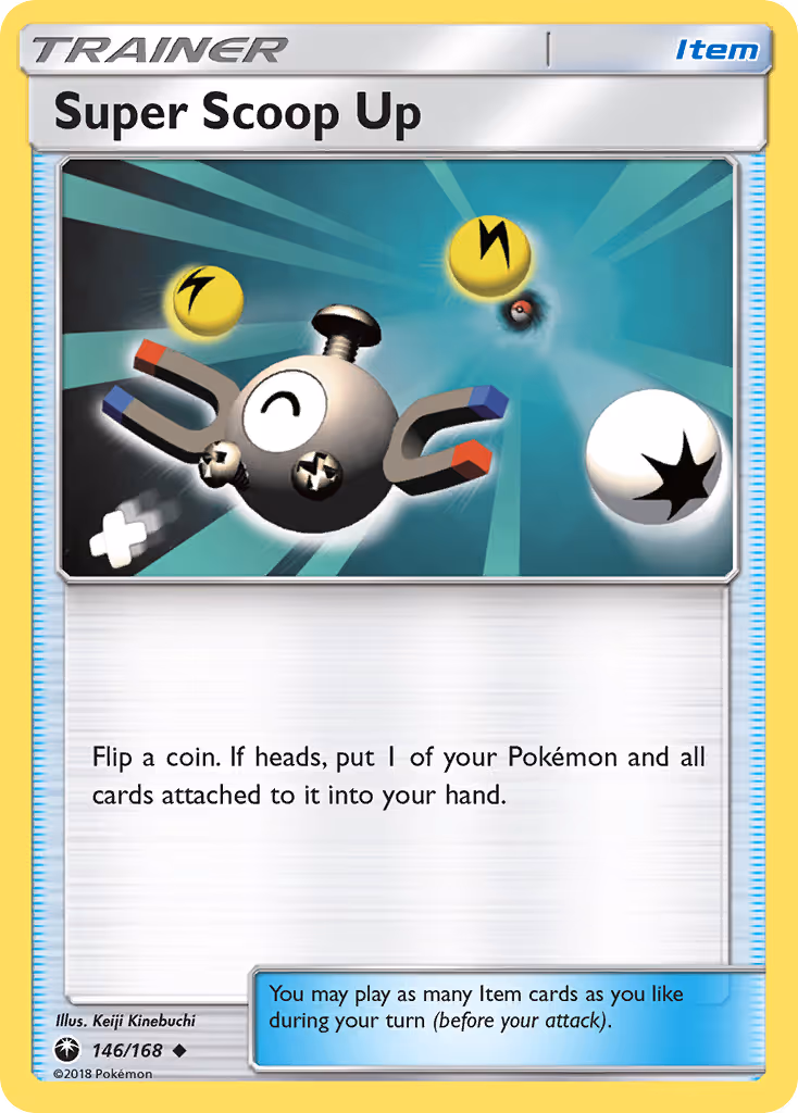 Super Scoop Up 146/168 Pokemon card