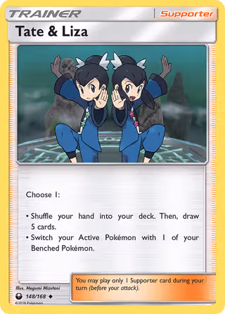 Tate & Liza 148/168 Pokemon card