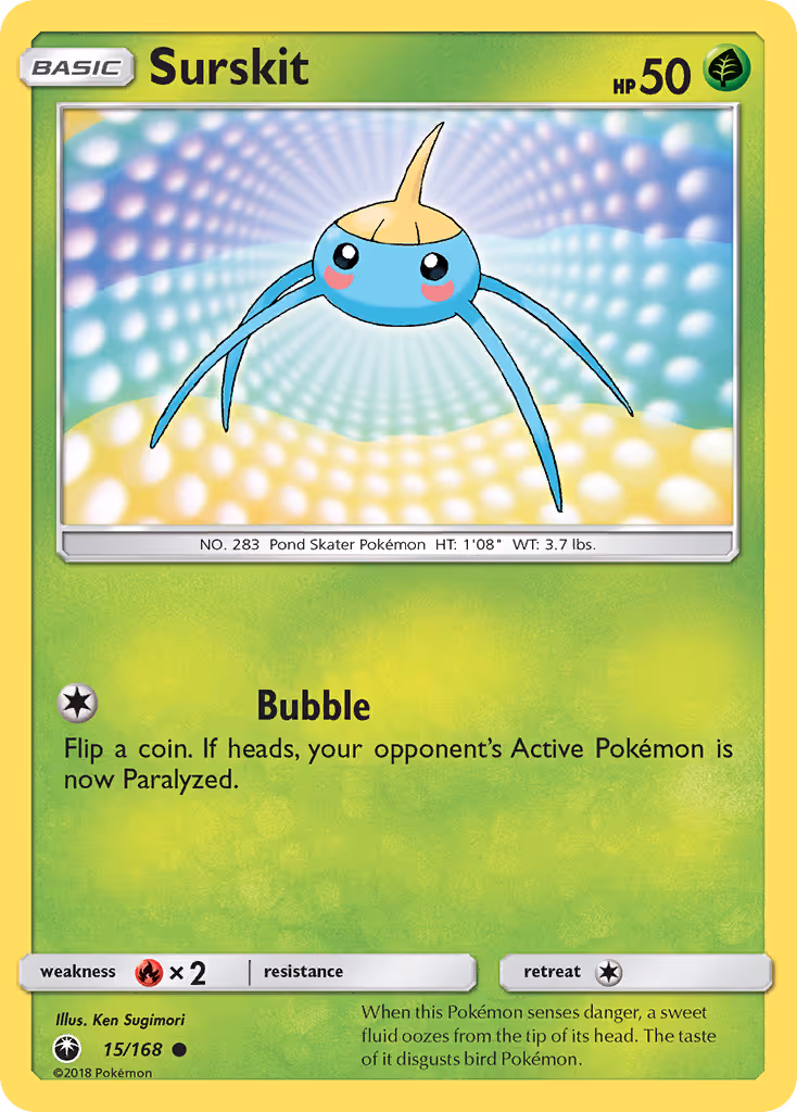 Surskit 15/168 Pokemon card
