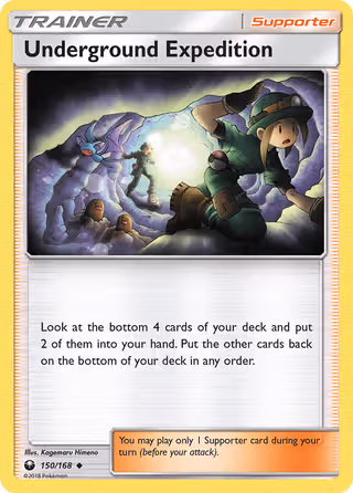 Underground Expedition 150/168 Pokemon card
