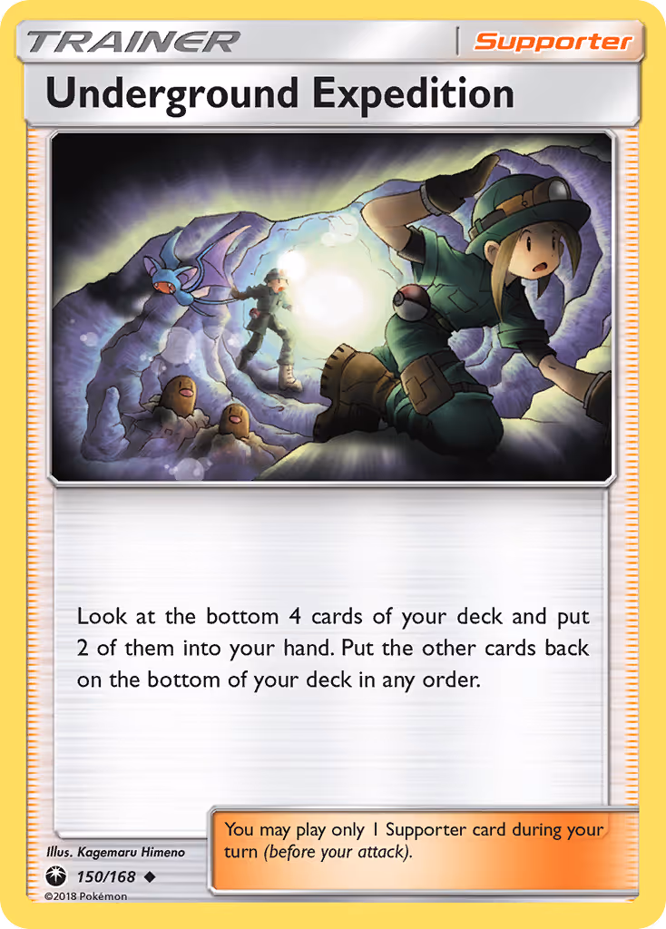 Underground Expedition 150/168 Pokemon card