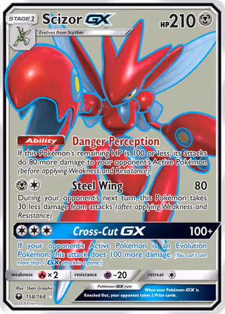 Scizor GX 158/168 Pokemon card