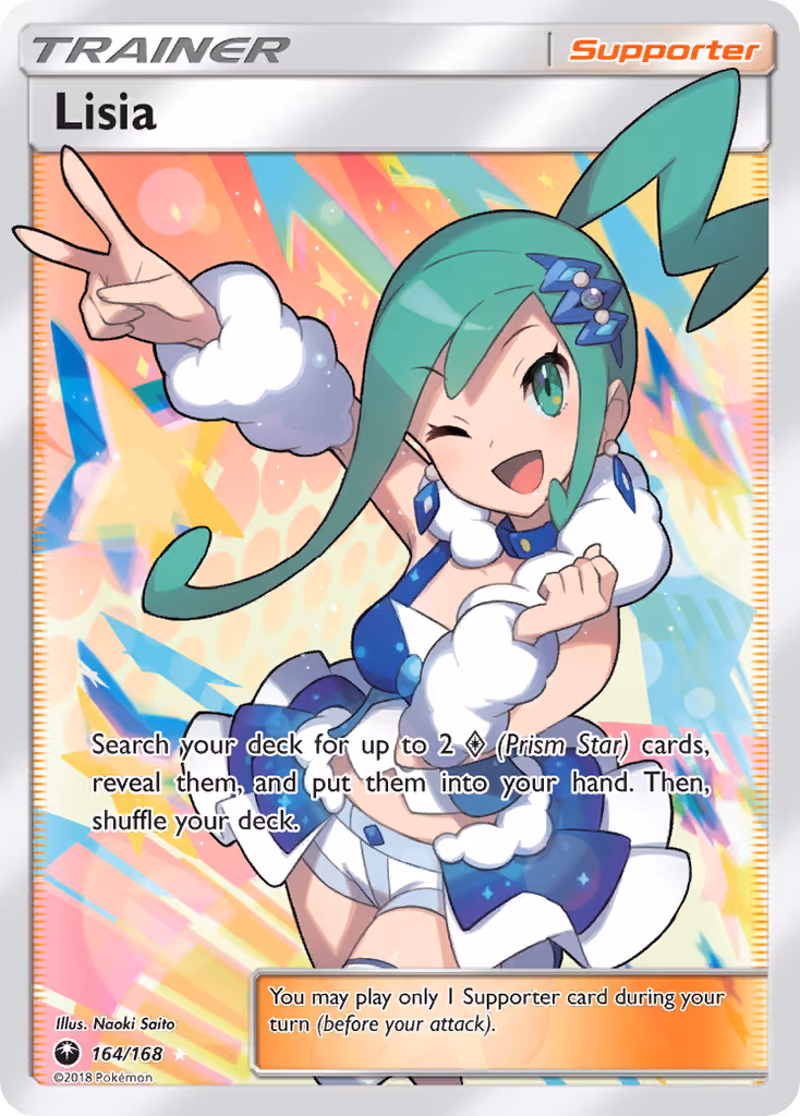 Lisia 164/168 Pokemon card