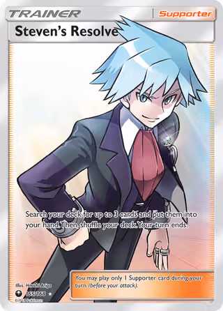 Steven’s Resolve 165/168 Pokemon card