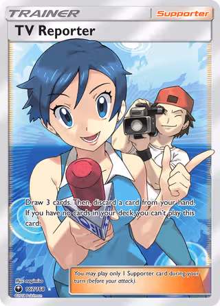 TV Reporter 167/168 Pokemon card