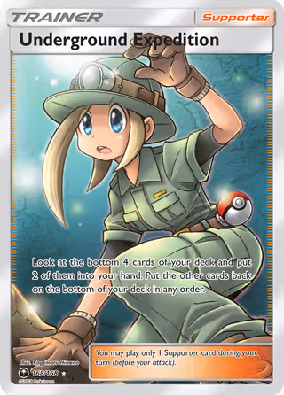 Underground Expedition 168/168 Pokemon card