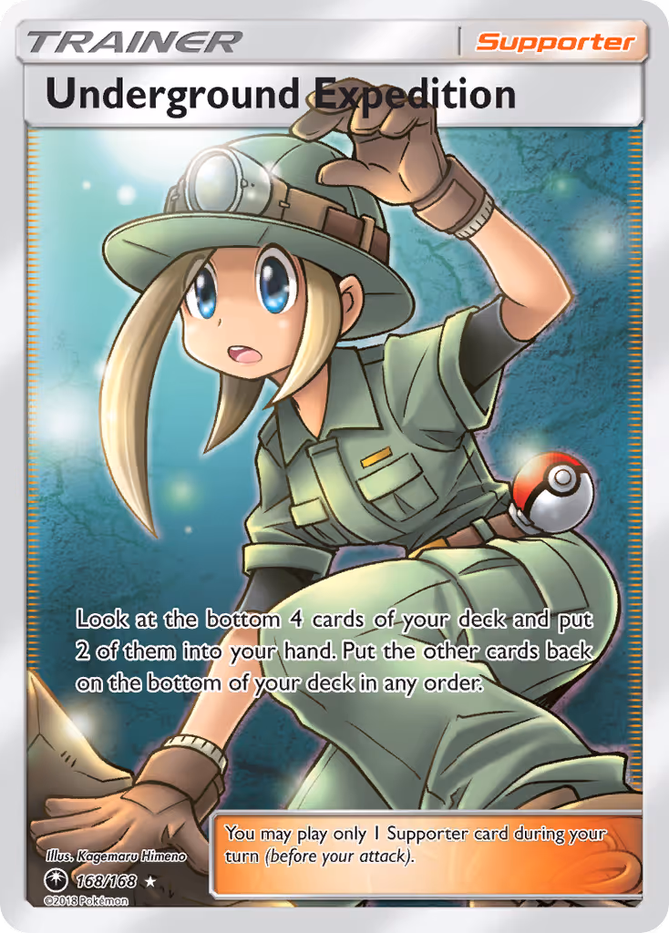 Underground Expedition 168/168 Pokemon card
