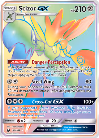Scizor GX 175/168 Pokemon card