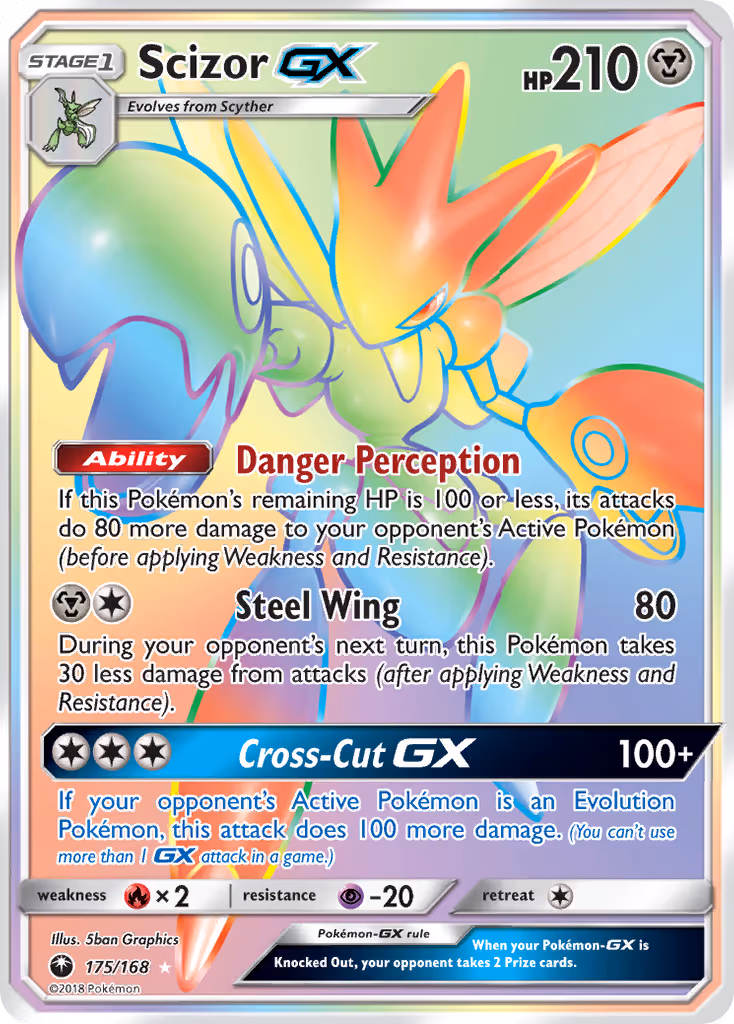 Scizor GX 175/168 Pokemon card