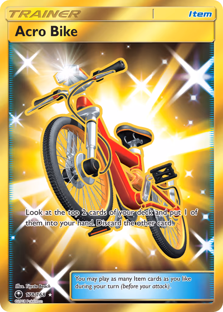 Acro Bike 178/168 Pokemon card