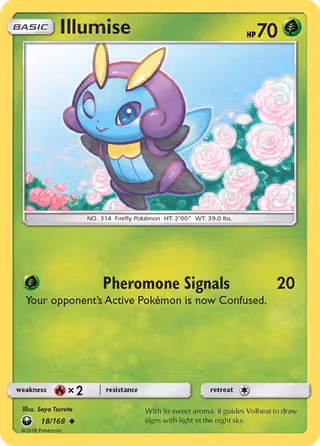 Illumise 18/168 Pokemon card