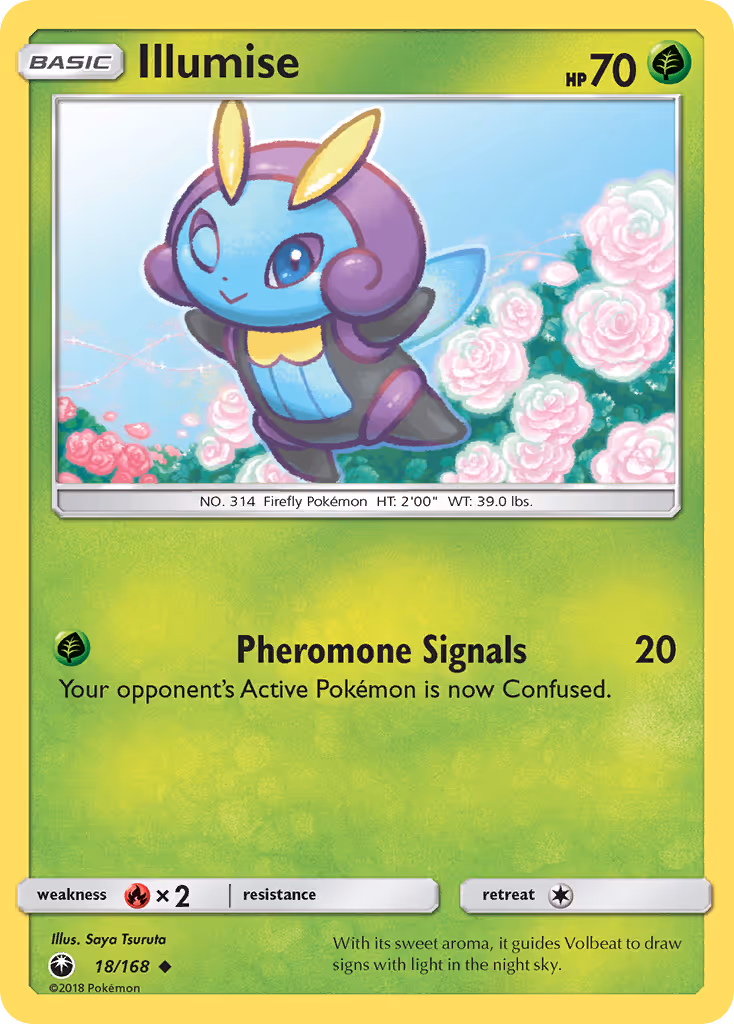 Illumise 18/168 Pokemon card