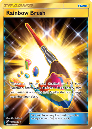 Rainbow Brush 182/168 Pokemon card