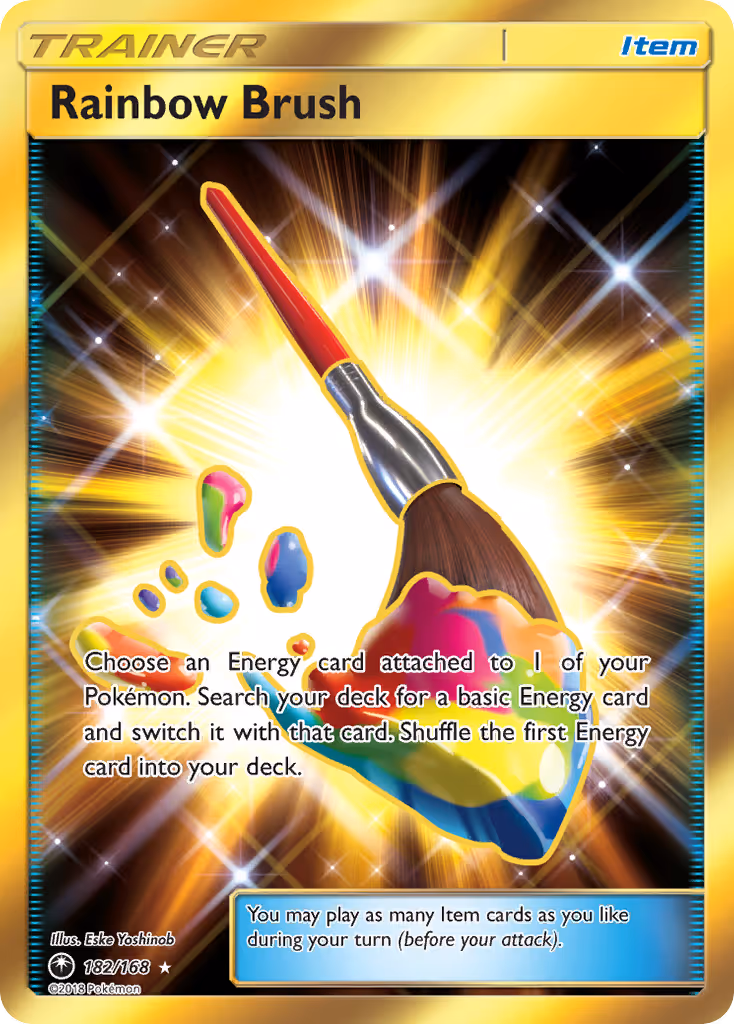 Rainbow Brush 182/168 Pokemon card