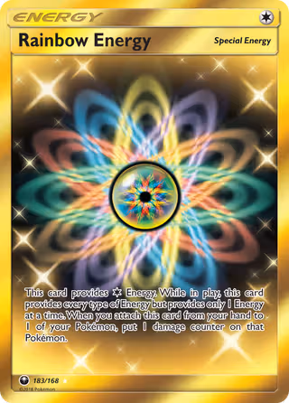 Rainbow Energy 183/168 Pokemon card