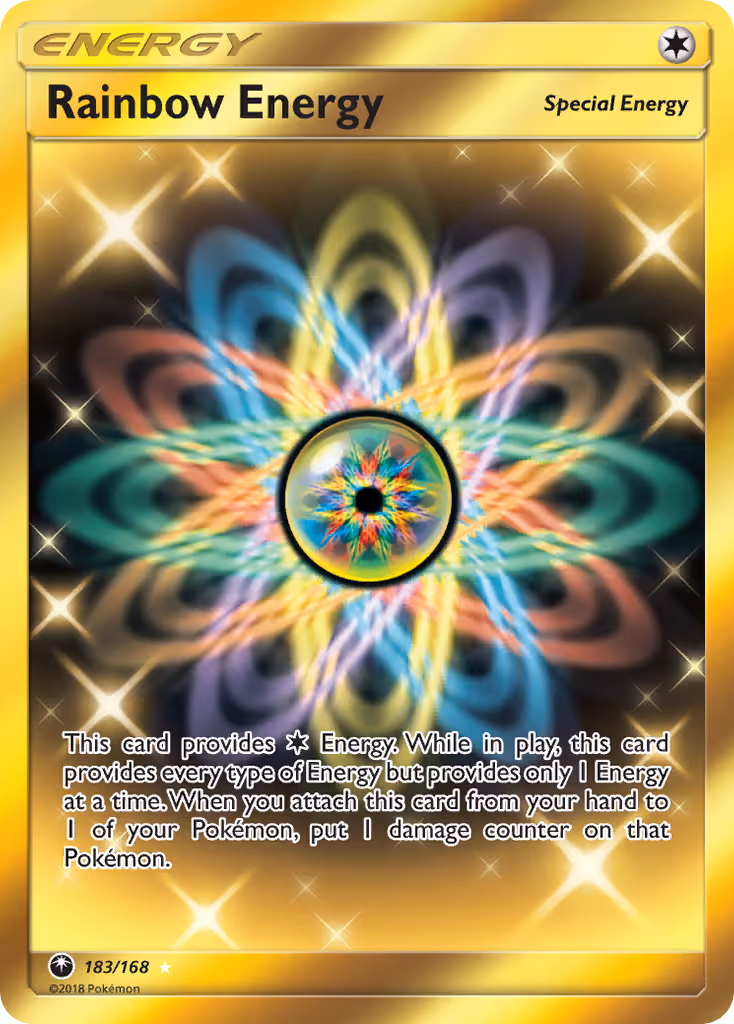 Rainbow Energy 183/168 Pokemon card