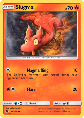 Slugma 23/168 Pokemon card