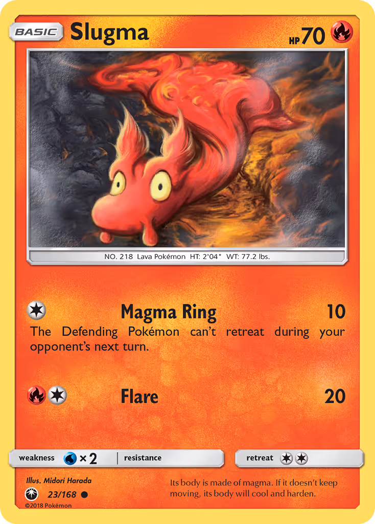 Slugma 23/168 Pokemon card