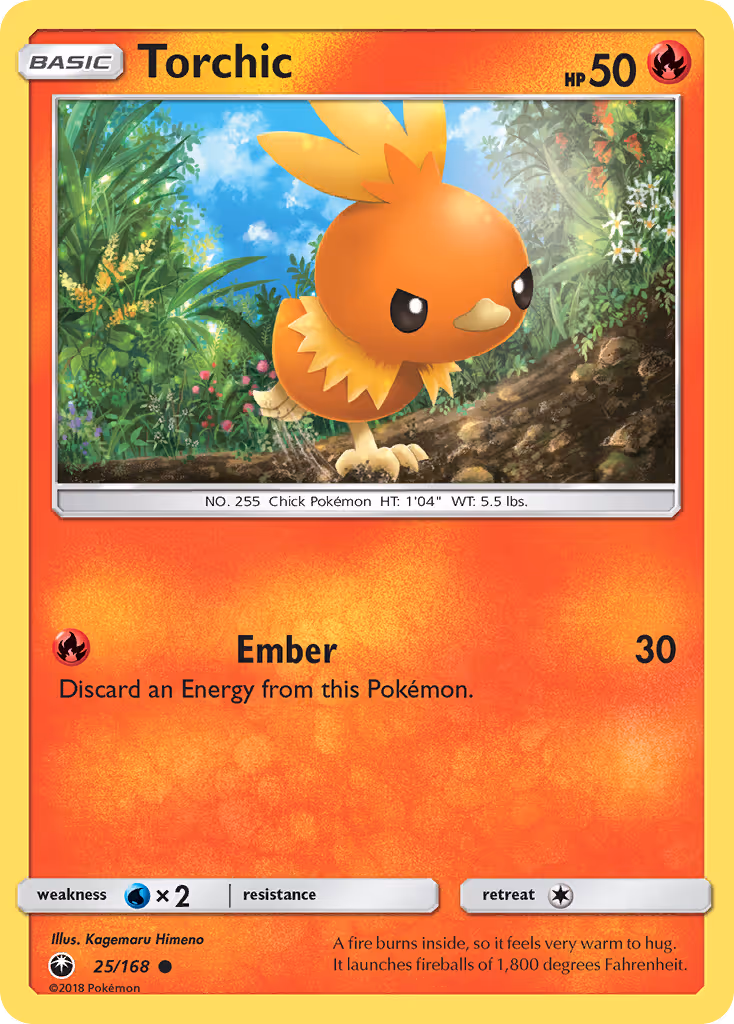 Torchic 25/168 Pokemon card