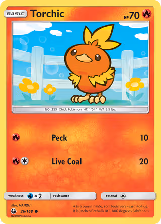 Torchic 26/168 Pokemon card